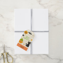 Editable Halloween - Little Monster Bash - Geschenkanhänger