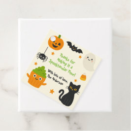 Editable Halloween - Little Monster Bash - Geschenkanhänger