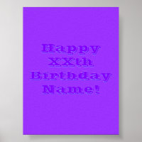 Editable Happy Birthday Jeder Name oder Alter
