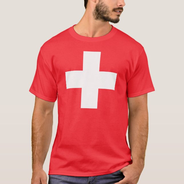 Editable Hintergrund Farbe, die Flagge von der T-Shirt (Vorderseite)