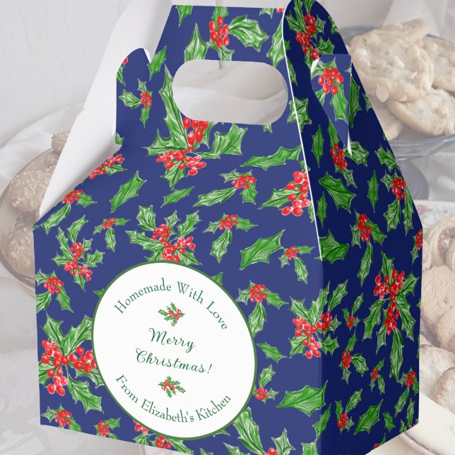 Editable Holiday Backgeschenk Blue Frohe Weihnacht Geschenkschachtel (Von Creator hochgeladen)