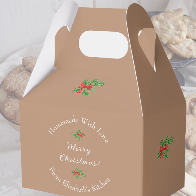 Editable Holiday Backgeschenk Brown Frohe Weihnach Geschenkschachtel (Von Creator hochgeladen)