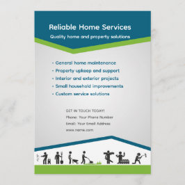 Editable Home Services Flyer Template Einladung