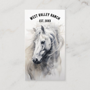 Editable Horse Ranch Business Card Visitenkarte