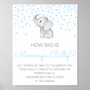 Editable How Big is Mommy's Bly Game Poster