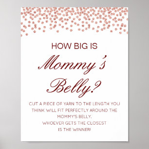 Editable How Big is Mommy's Bly Game Poster