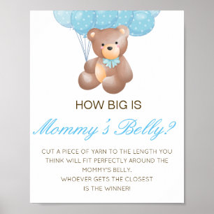 Editable How Big is Mommy's Bly Game Poster