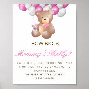Editable How Big is Mommy's Bly Game Poster