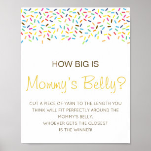 Editable How Big is Mommy's Bly Game Poster
