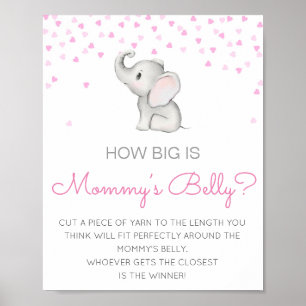 Editable How Big is Mommy's Bly Game Poster