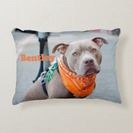 Editable Hund mit Bandana Zierkissen