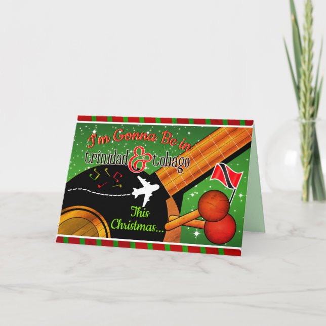 Editable - Ich bin in Trinidad und Tobago Karte (Vorderseite)