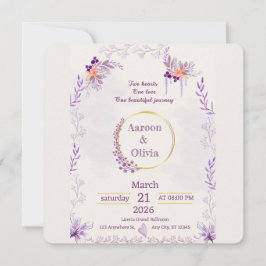 Editable Intimate Garden Wedding Invitation Einladung