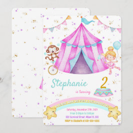 Editable Karneval Geburtstagseinladungen Einladung