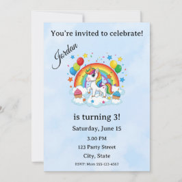 Editable Kids Birthday Invitation  Einladung