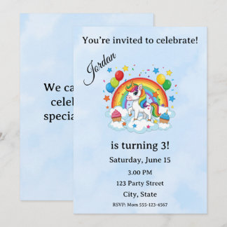 Editable Kids Birthday Invitation  Einladung