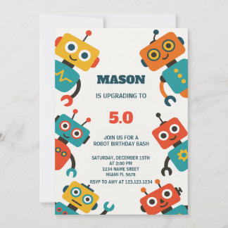 Editable Kids Party Card für Jungen oder Mädchen Einladung