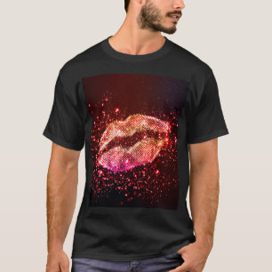 Editable Lip Illustration: Einfaches Grafikdesign T-Shirt