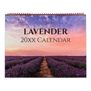 Editable Lovely Lavender Kalender