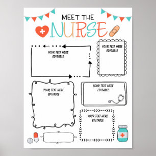 Editable Meet the School Nurse Letter Printable Poster