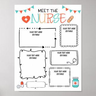 Editable Meet the School Nurse Letter Printable Poster