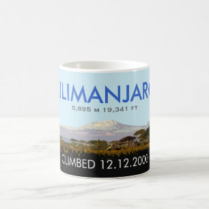 Editable Mount Kilimanjaro-Aufstieg Gedenk Tasse