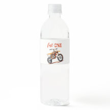 Editable Orange Dirt Bike Birthday