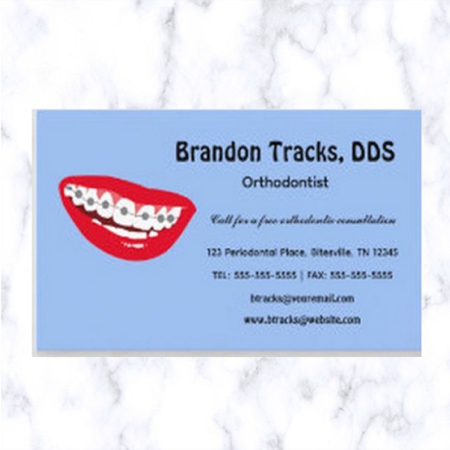 Editable Orthodontist Visitenkarte (Von Creator hochgeladen)