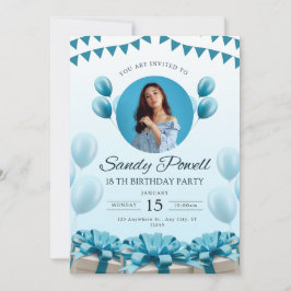 Editable Party Template Geburtstag Einladung