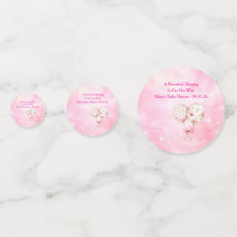 Editable Pink Chinoiserie Table Confetti Konfetti