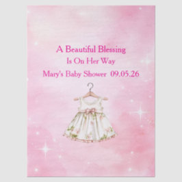 Editable Pink Chinoiserie Tissue Paper Seidenpapier