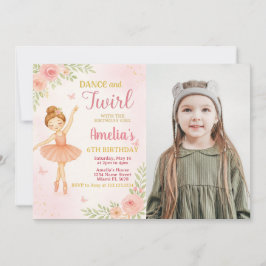 Editable Pink Dance Party Template for Girls Einladung