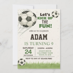 Editable & Printable Sports Party Einladung für Ki