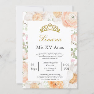 Editable Quinceañera Einladung