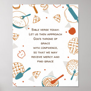 Editable Quotes Apple Pie Design Poster
