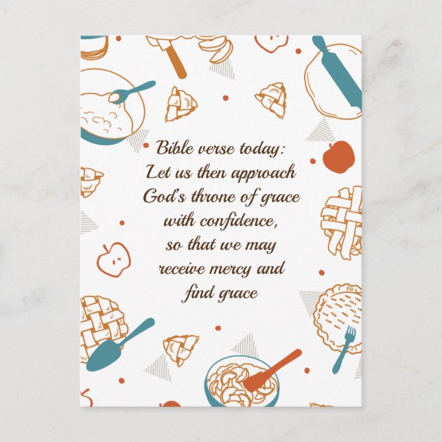 Editable Quotes Apple Pie Design Postkarte (Vorderseite)