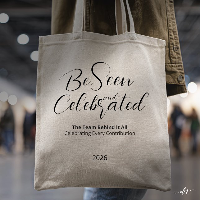 Editable Recognition Tote Bag Tragetasche (Recognition tote designed for events—clean, modern branding that elevates appreciation.)