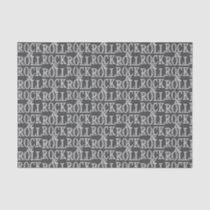 Editable Rock 'n' Roll Leather Design Seidenpapier