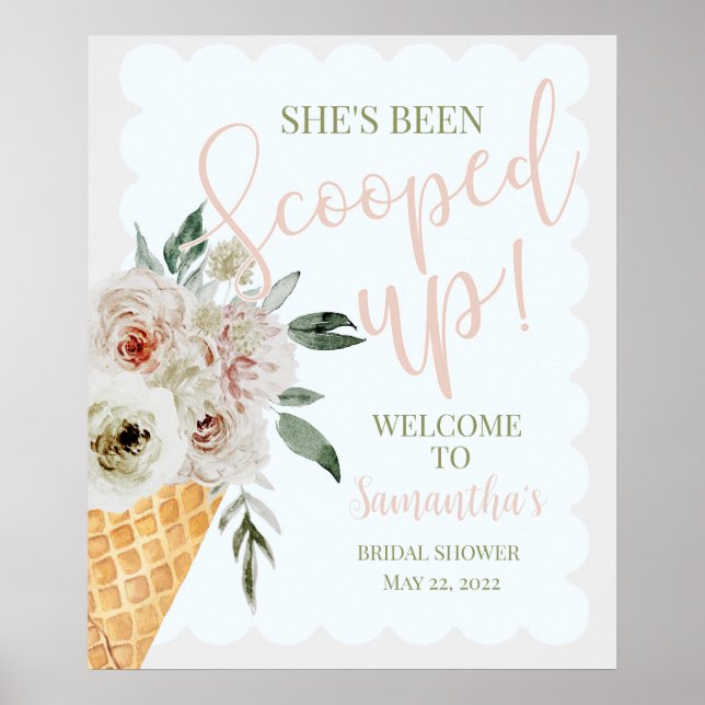 Editable, Scoopup Bridal Welcome poster (Vorne)