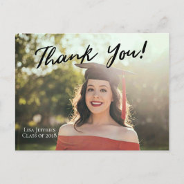 EDITABLE Simple Elegant Script Vielen Dank Postkarte