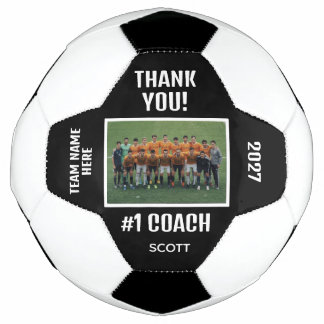 Editable Soccer Coach Appreciation Team Design Fußball