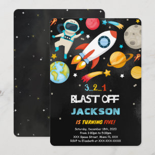 Editable Space Einladungen