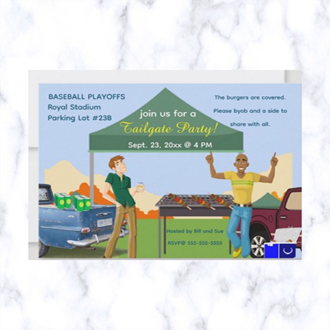 Editable Tailgate-Party Einladung (Von Creator hochgeladen)