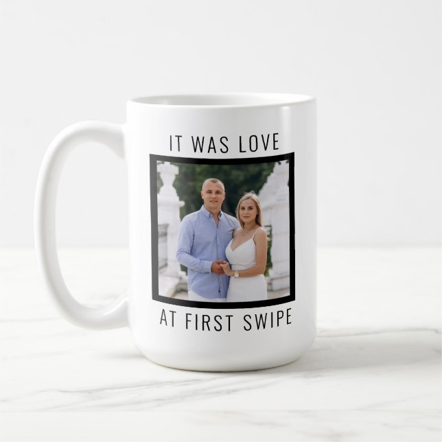 Editable Text and Custom Photo Valentine's Day  Kaffeetasse (Links)