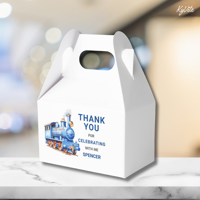 Editable Train Gable Box/Favor Box Train Adventure Geschenkschachtel (Von Creator hochgeladen)