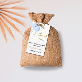 Editable Twin Boys Baby Dusche Danke Tag Geschenkanhänger