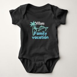 Editable Vacation Cruise Baby Strampler