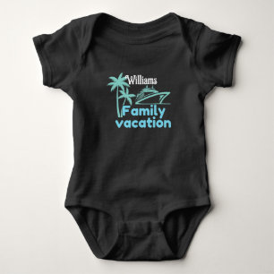 Editable Vacation Cruise Baby Strampler