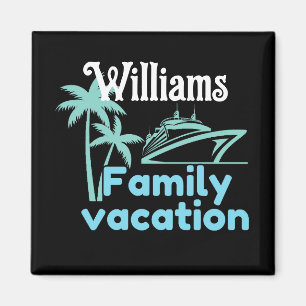 Editable Vacation Cruise Magnet
