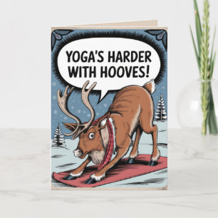 EDITABLE Vintag Funny Christmas Card Feiertagskarte